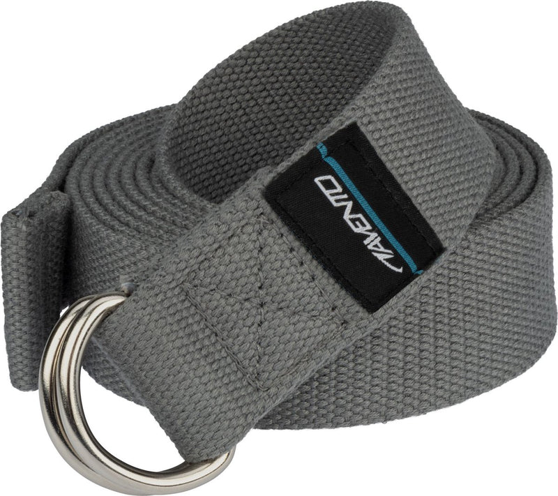 Correa de yoga Avento - correa de yoga de algodón - 250 cm - gris