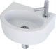 WC con fontana Plieger Orlando - set - fontana 30 x 22 cm compreso rubinetto e sifone - ceramica - bianco