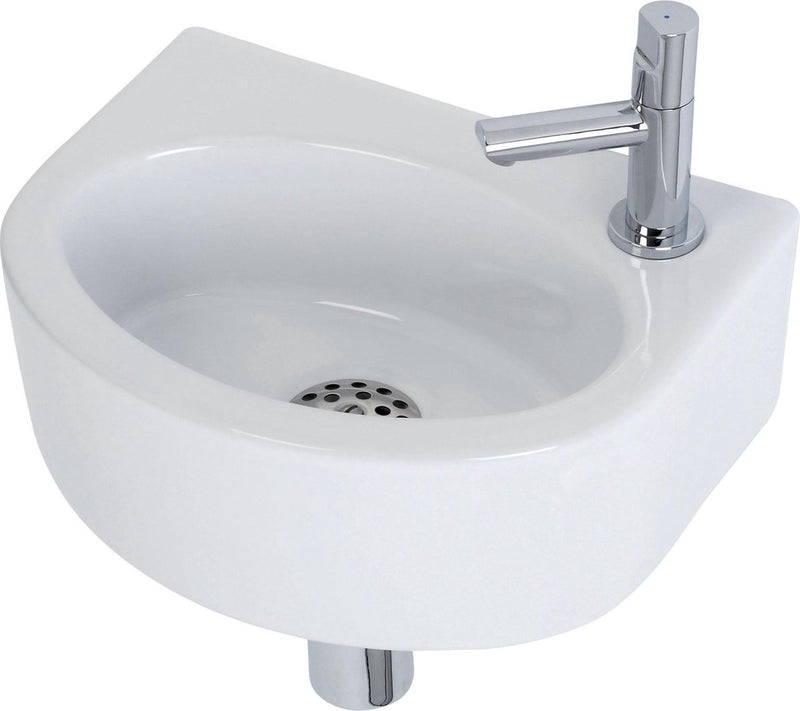 WC con fontana Plieger Orlando - set - fontana 30 x 22 cm compreso rubinetto e sifone - ceramica - bianco