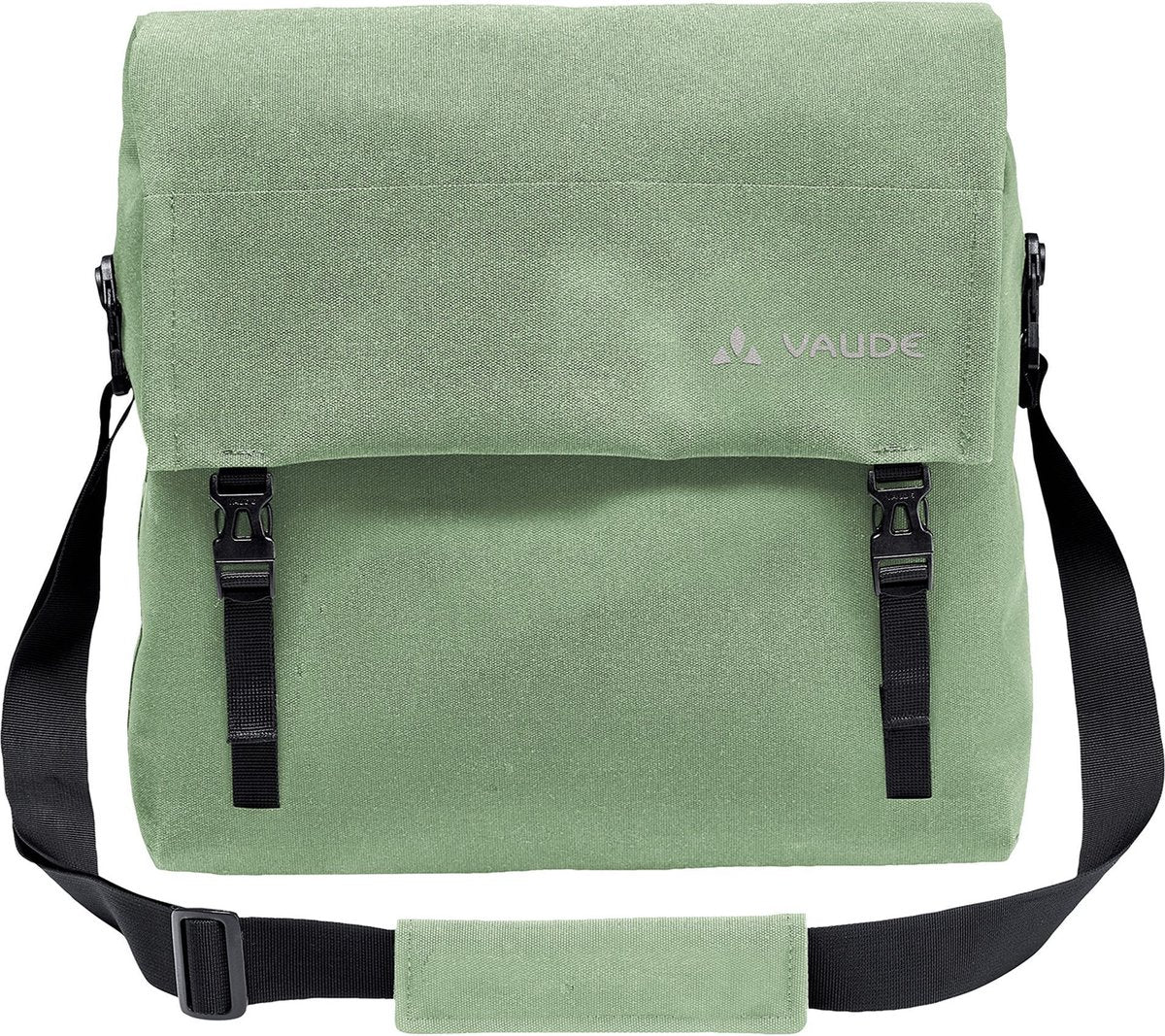 Borsa a tracolla per bicicletta Vaude con scomparto per laptop Borsa per bici Augsburg IV verde salice kaki