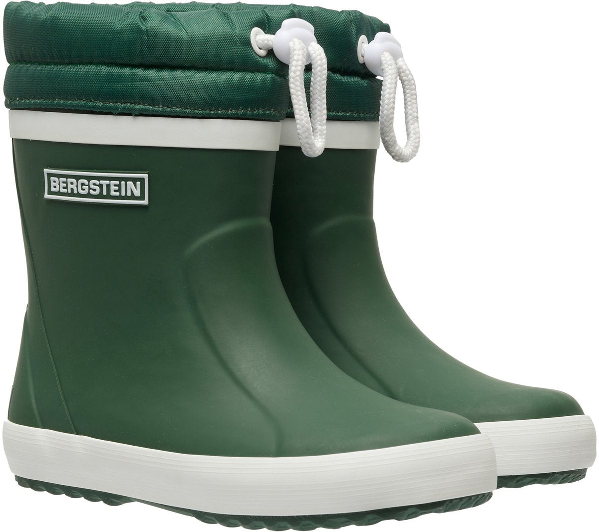 Bergstein classici stivali da pioggia termo-foderati per bambini – stivali invernali – ragazzi e ragazze – verde scuro