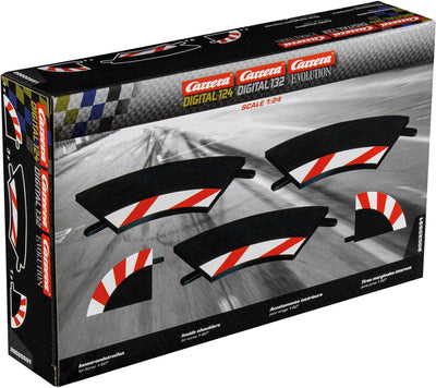 Tiras protectoras interiores Carrera curvadas 1 60° + piezas finales - pistas de carreras - 1:32