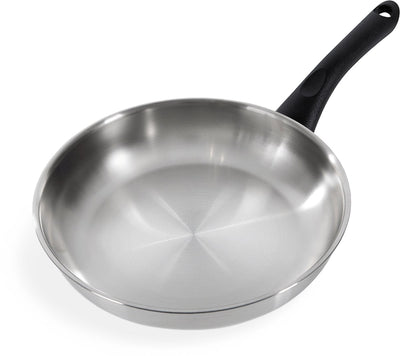Bk bold frying pan 24cm - without pfas-free non-stick coating - induction frying pan - stainless steel frying pan - cold handles - oven safe up to 160°c - cold handles - without lid - silver