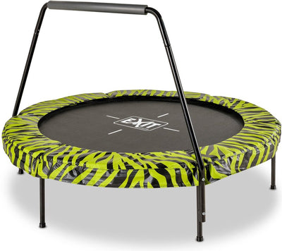 Exit toys exit tiggy trampoline ø140cm - met beugel - rond - kindertrampoline - zwart groen