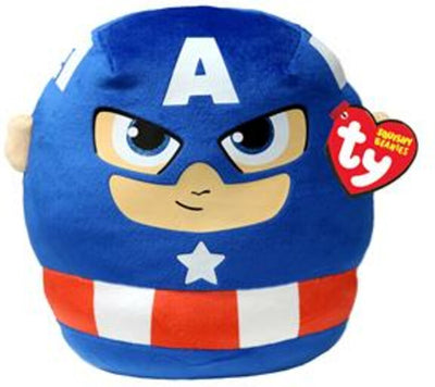 Ty Beanie Captain America Squish un boo, 20 cm
