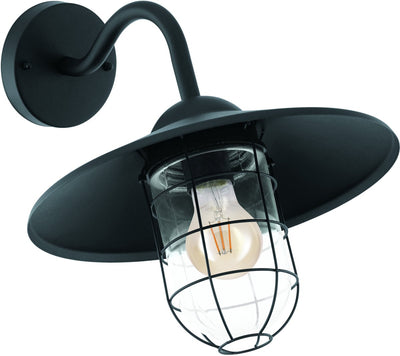 Lampada a sospensione da esterno Eglo alamonte 1 - e27 - 15 cm - nera