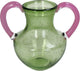 Vaso collezione HD in vetro verde 21x16x21cm