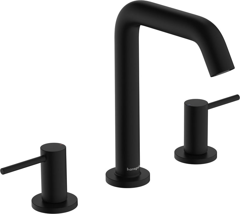 Hansgrohe tecturis s - grifo para lavabo - versión de 3 orificios - con tapón de desagüe - tamaño 150 mm - negro mate
