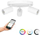 Eglo connect.z telimbela-z smart spot - gu10 - ø 25 cm - wit - instelbaar rgb wit licht - dimbaar - zigbee