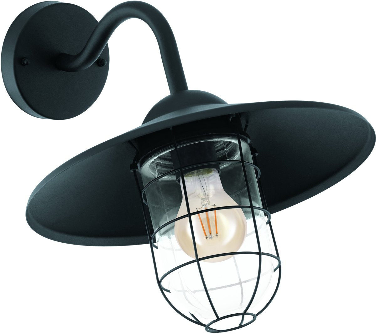Eglo melgoa wandlamp buiten - e27 - 30 cm - zwart