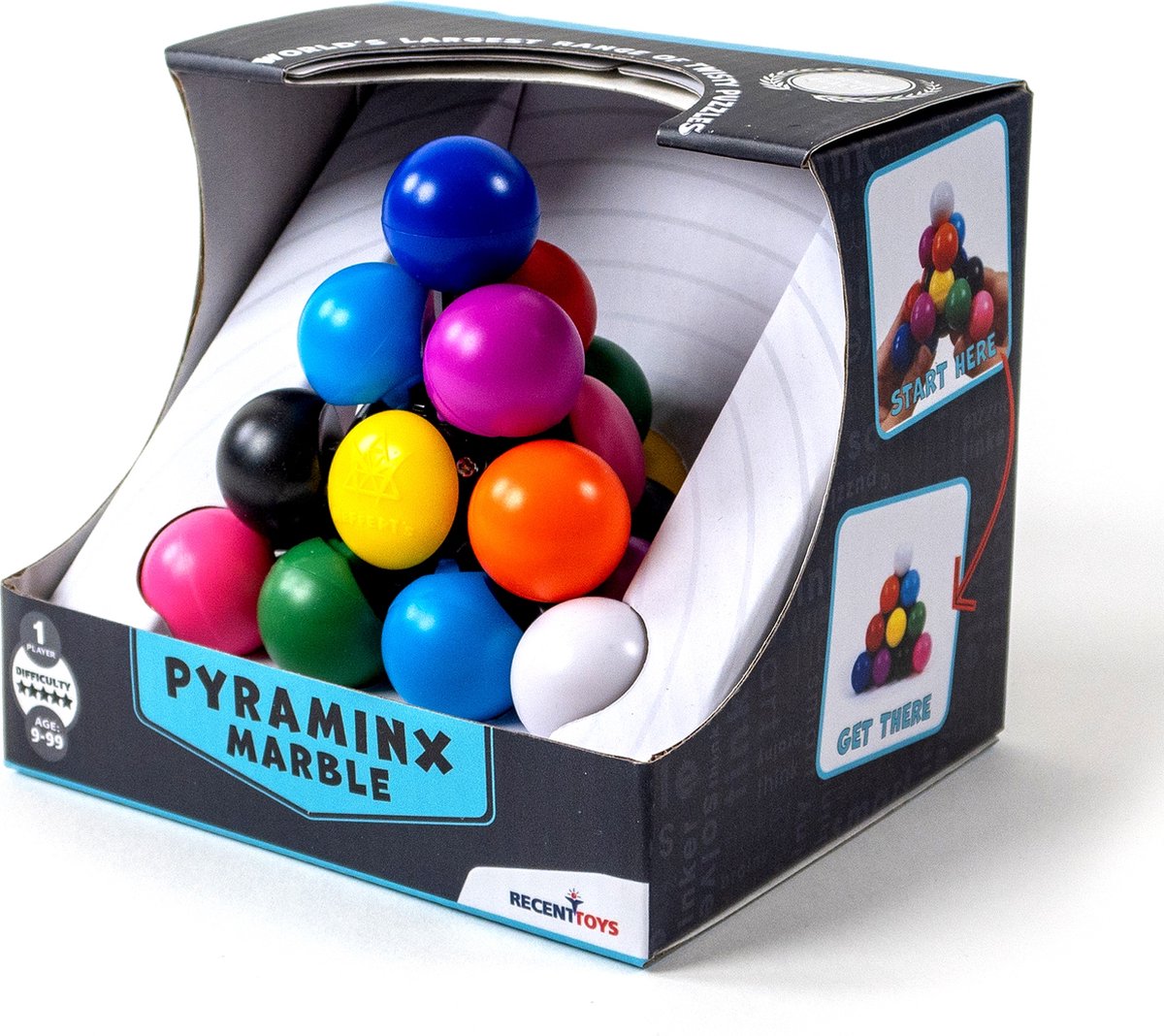 Recent toys pyraminx marble brainteaser puzzle