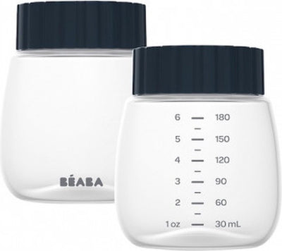 Béaba - biberones de leche para extractor de leche - 2x 180 ml - sin BPA - para congelar la leche materna