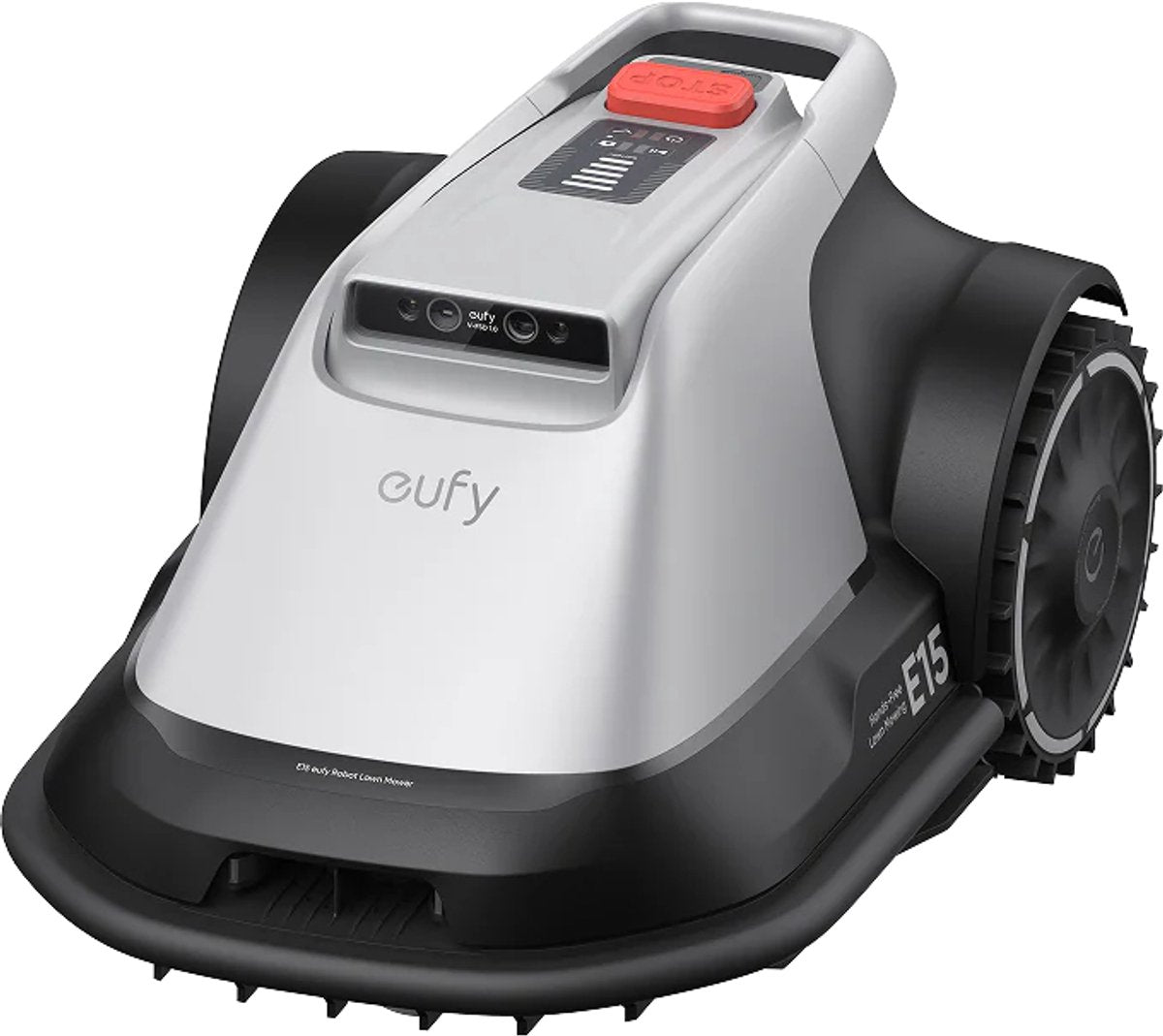 Eufy robot lawn mower e15 - wireless - without RTK - no signal problems - 5-minute setup - automatic mapping up to 800 m2 - obstacle avoidance - ride-on edge - control via app