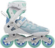 Roces r-evo 84 skeelers – 84mm – softboot – extra comfort stabiliteit – heel lock easy entry – abec-7 – fitness inline skates – dames – wit azuurblauw – maat 40