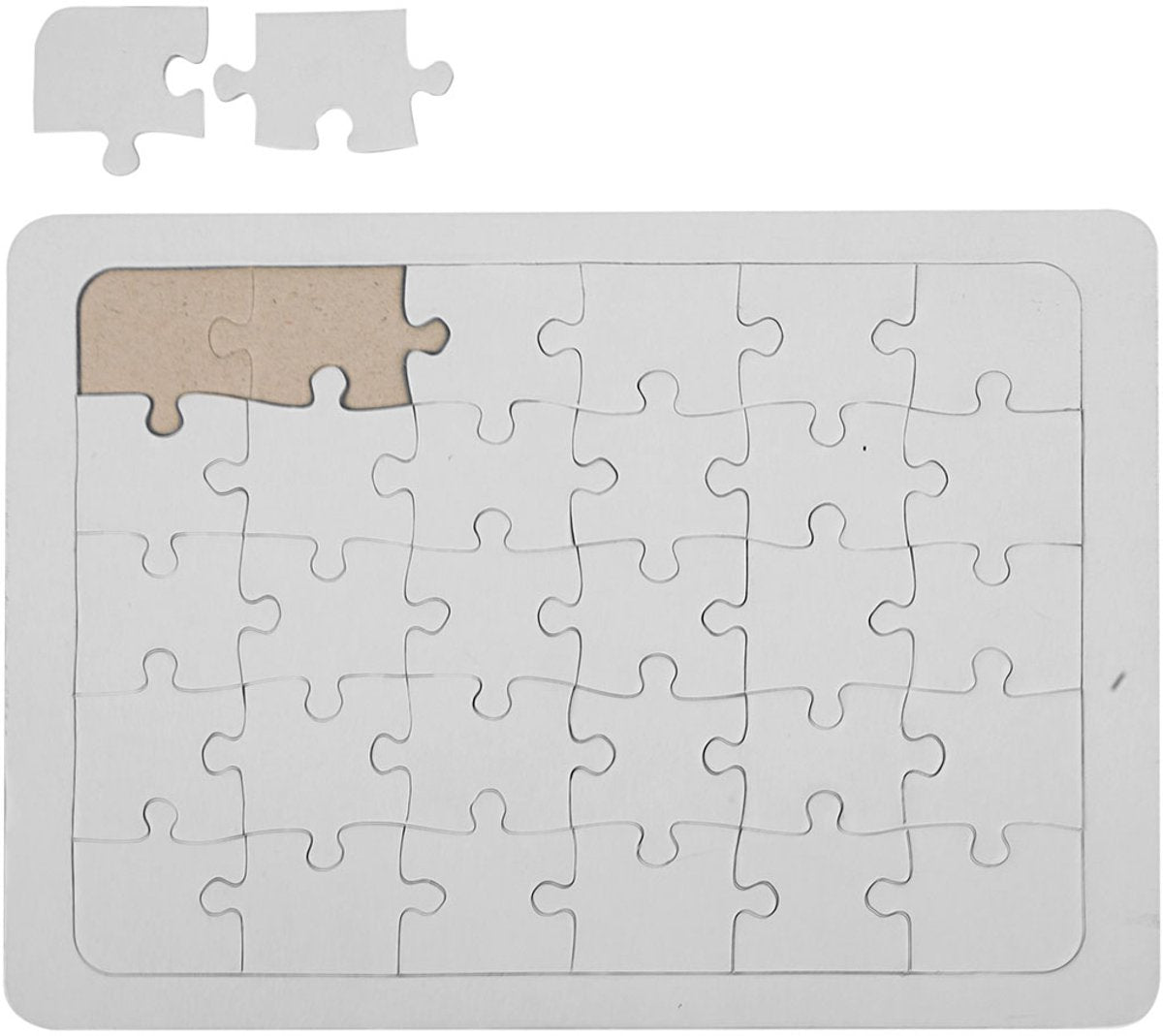 Creativ company puzzle, size 15x21 cm, white, 1 piece