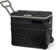 Frigo portatile Steamy -e con compressore elettrico a rulli monozona su ruote - monozona - 65 litri - 12v e 230v - per auto e campeggio - nero
