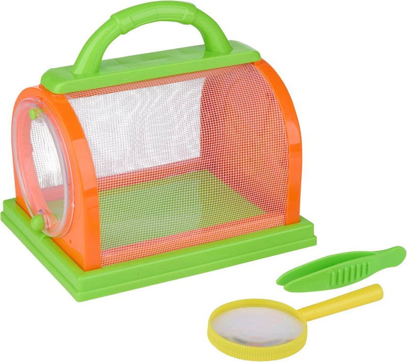 Eddy toys insecten ontdekbox - insecten vangdoos met vergrootglas en oppaktool - educatief speelgoed buiten