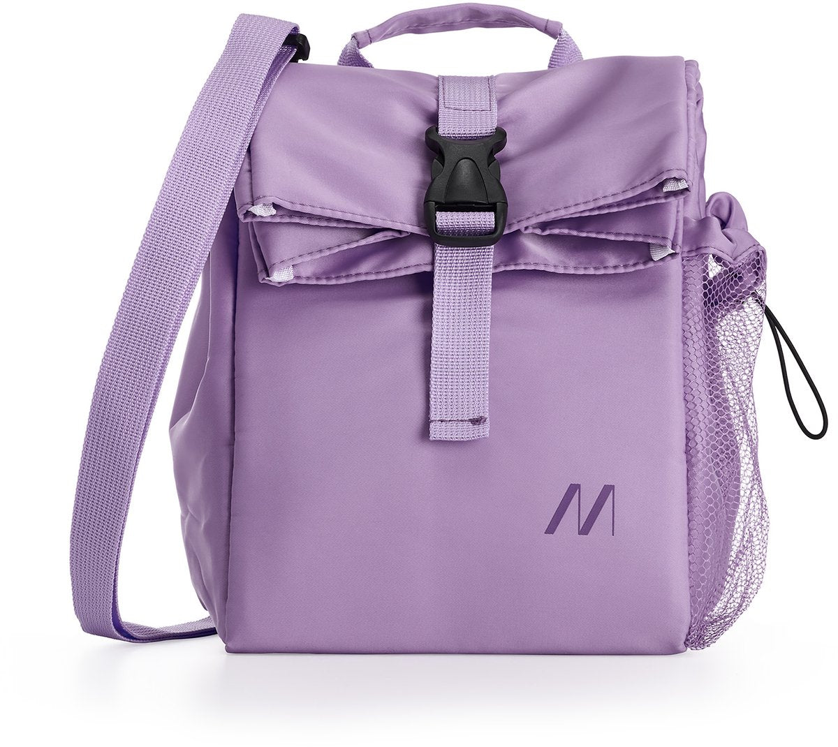 Nevera Muitomas 15 litros - aislamiento térmico - un compartimento central - bolsillo lateral para botella - bandolera ajustable - violeta