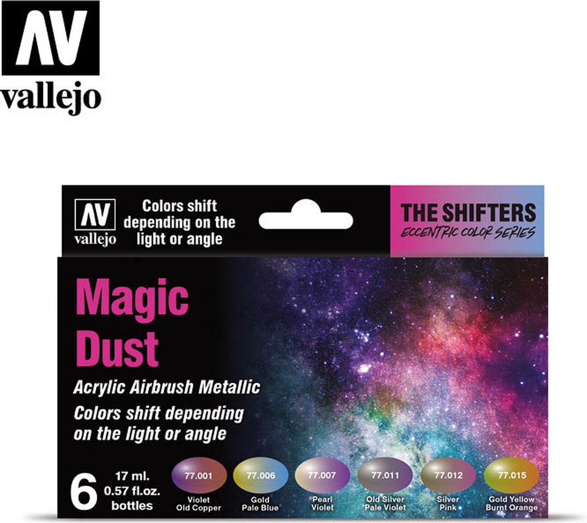 Vallejo val 77090 - the shifters set magic dust - 6 x 17 ml (speciale kleuren)