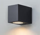 Lampada da parete Eglo Jabaga per interni ed esterni - gu10 - 8 cm - nera