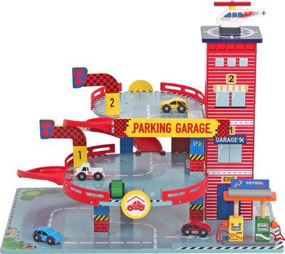 Garage in legno Mentari rosso
