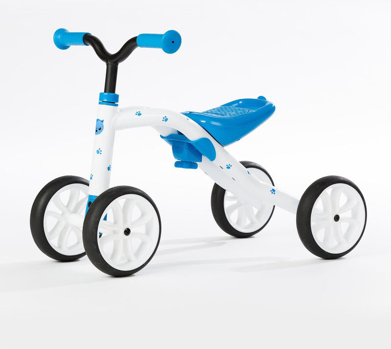 Quadie Chillafish, bicicletta senza pedali per bambini, 4 ruote, blu