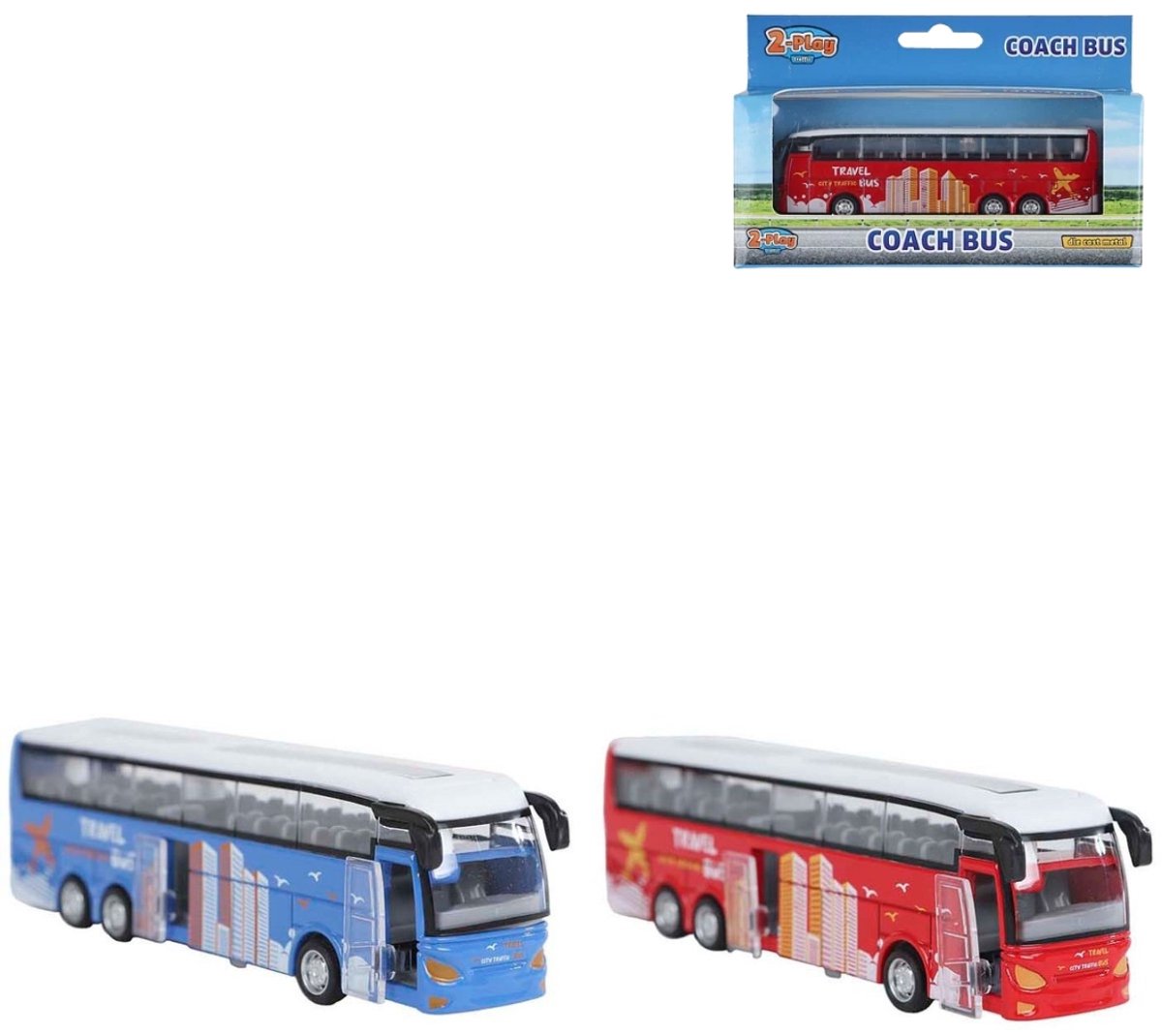 2-Play Bus Diecast, 12.5 cm