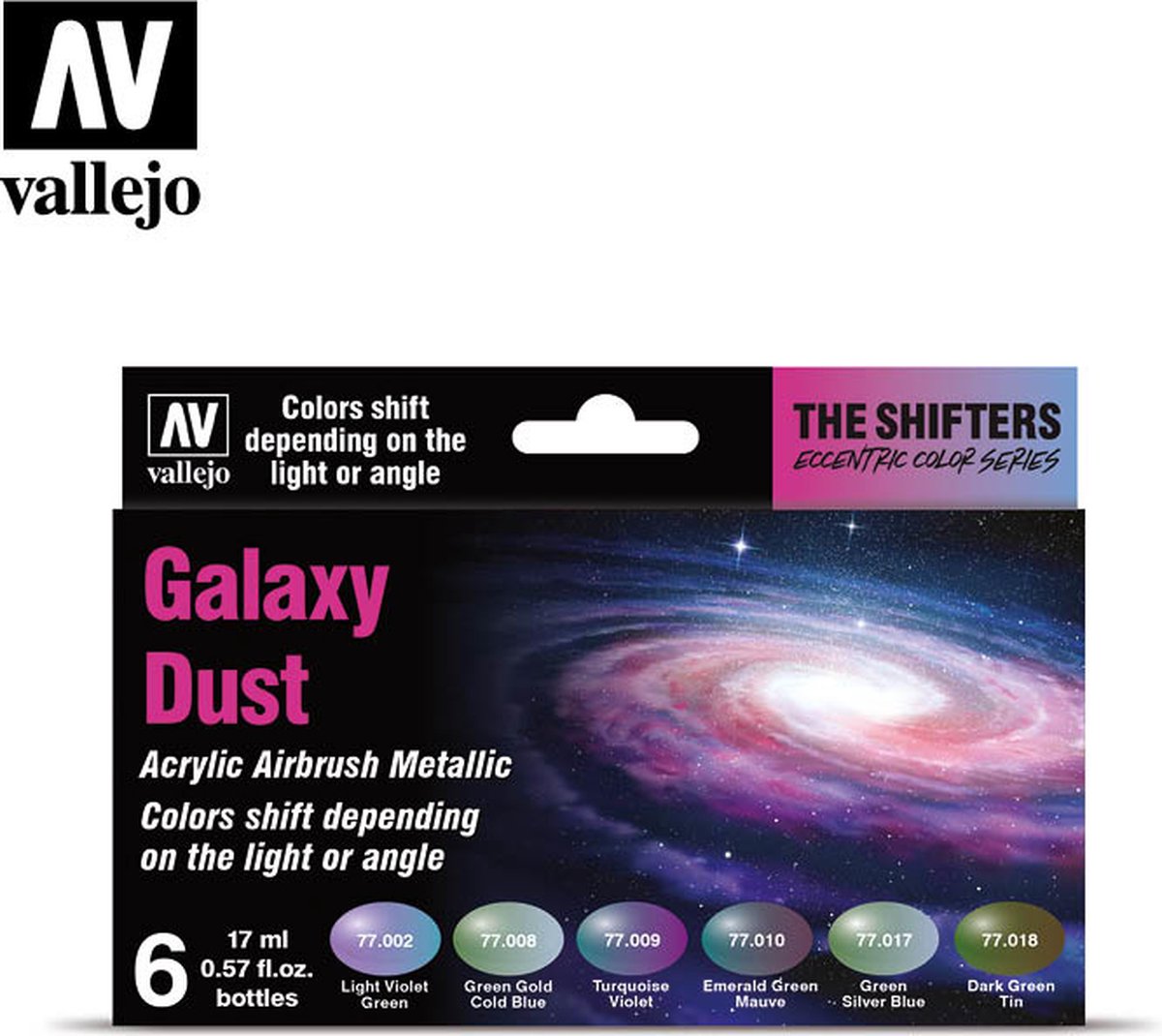 Set Vallejo the Shifters Galaxy Dust - 6 colori - 17 ml - 77092