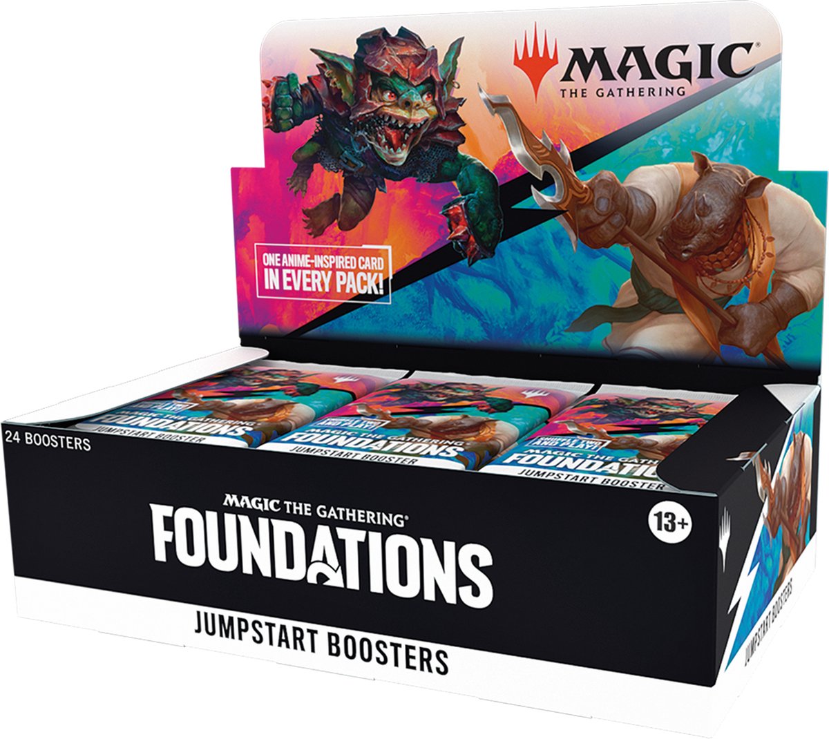 Magic the Gathering Magic: scatola di buste Jumpstart di Gathering Foundations - 24 buste (gioco di carte per 2 giocatori, solo riproduzione casuale)