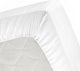 Cinderella - topper hoeslaken - tot 15 cm matrashoogte - 160x200 210 cm - wit