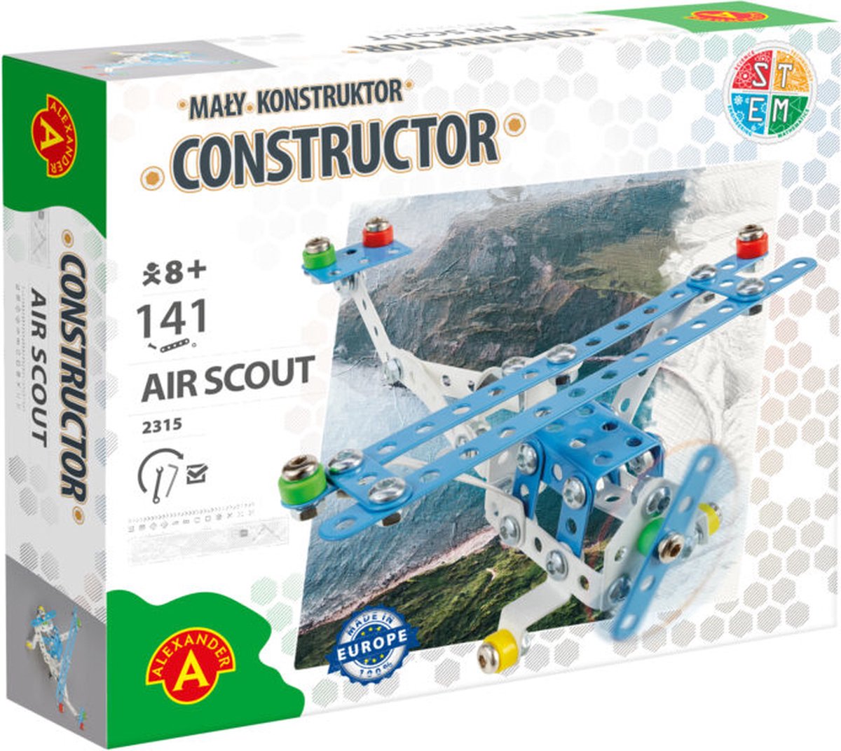 Alexander toys constructor - verkennersvliegtuig air scout - 141st
