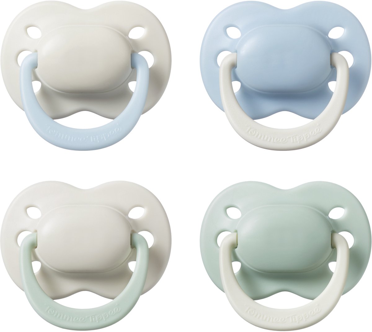 Ciuccio per neonati Tommee Tippee - 0-2 mesi - 4 pezzi - ciuccio ortodontico - silicone 100% senza BPA - nuvole estive e nuova alba