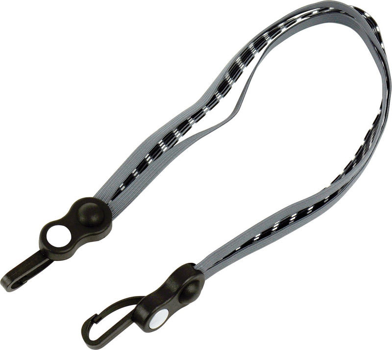 Cinghia per bagagli Dresco con ganci - nero grigio - 60 cm