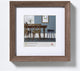 Walther fiorito - cornice in legno mdf - misura foto 30x30 cm - noce