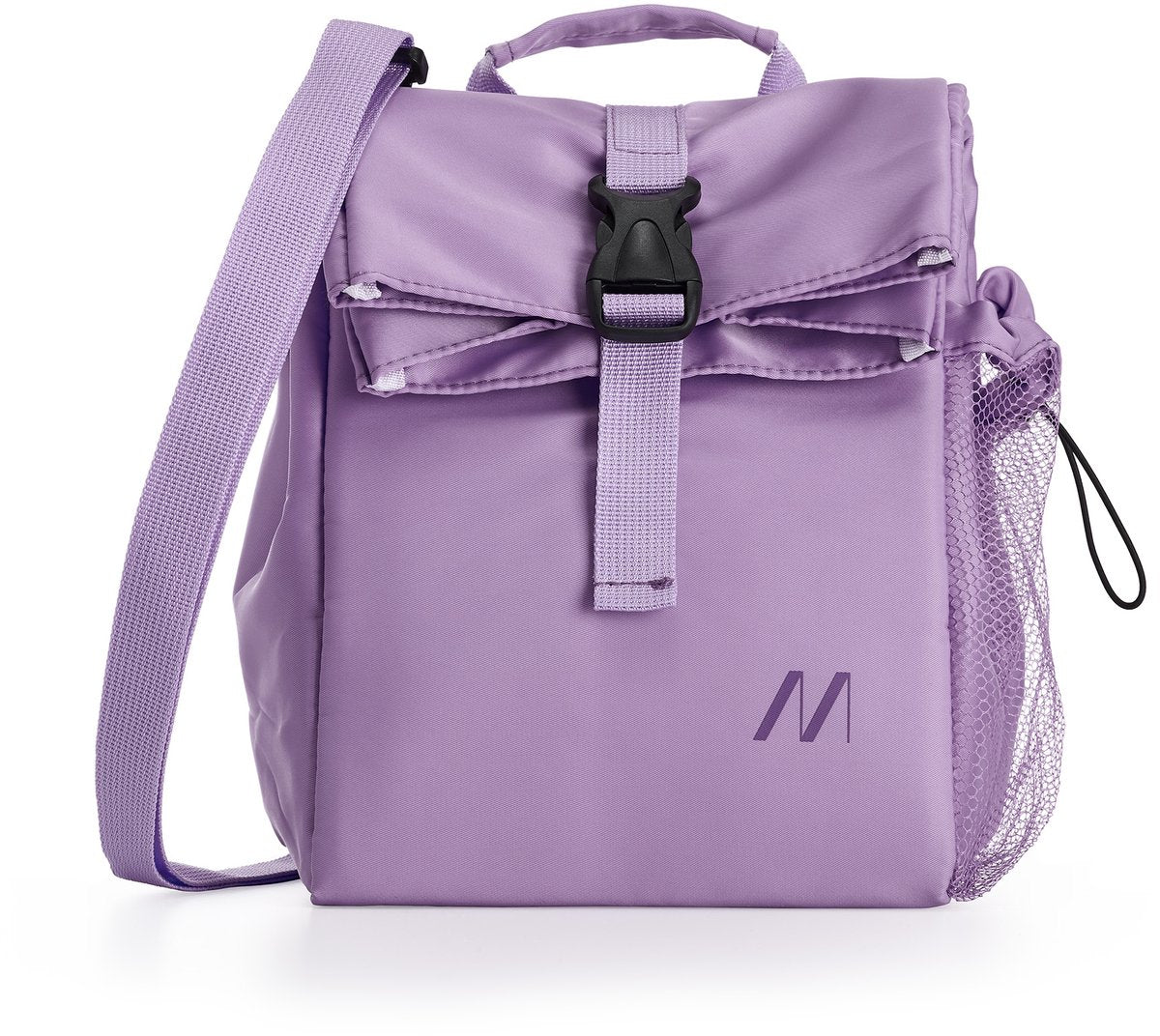 Nevera Muitomas 8 litros - aislamiento térmico - un compartimento central - bolsillo lateral para botella - bandolera ajustable - violeta