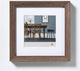 Walther fiorito - cornice in legno mdf - misura foto 40x40 cm - noce