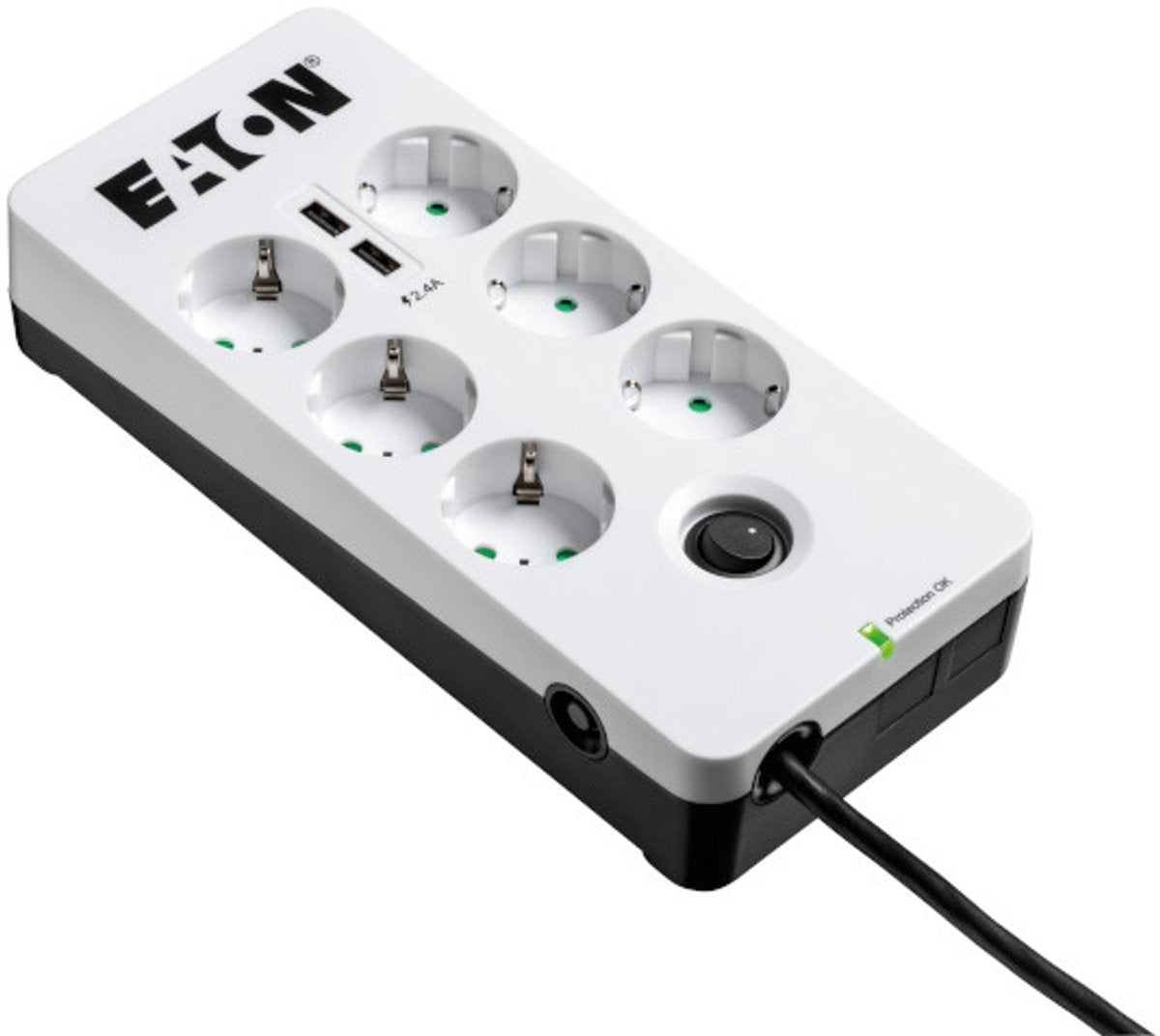 Eaton schuko 6 way multi-socket adapter pb6ud (1,5 m)