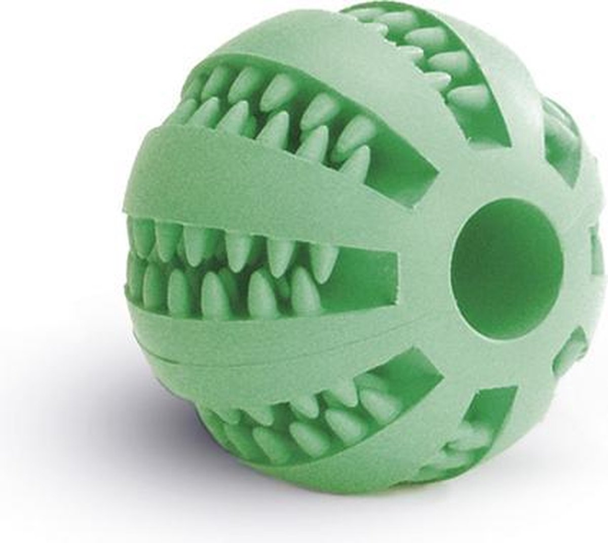 Palla da massaggio Beeztees - giocattolo per cani - gomma - menta - 7 cm