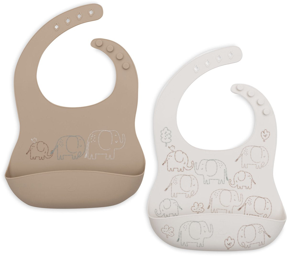 Bavaglini in silicone Jollein - 1 pezzo - 31 cm - Racconti di elefanti