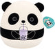 Squishmallows - medium plush - (stanley - black and white panda w boba) - 30cm