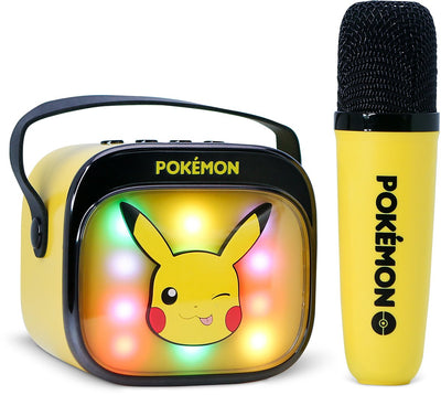 Otl technologies pokémon - set de karaoke para niños - micrófono y altavoz inalámbricos - con efectos de luz - distorsión de voz
