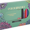 Set di colori mandala con 10 matite colorate