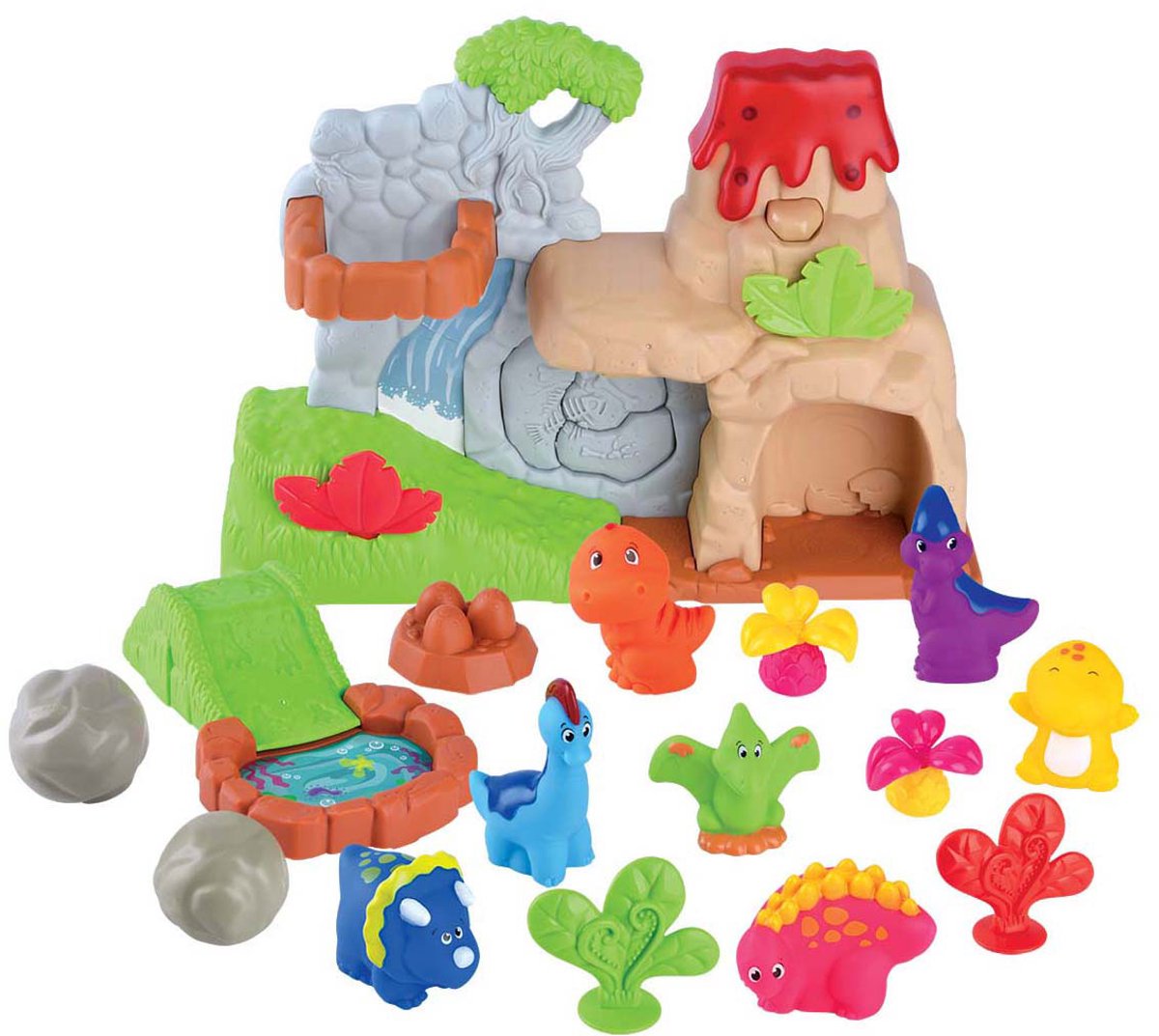 Gioca a Dinos con set di vulcano, 20dlg.