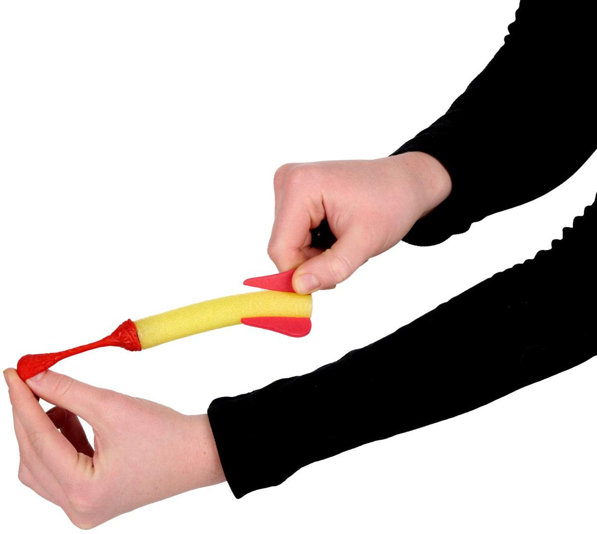 Eddy Toys Catapulta Cohete - 35127 - 15 cm - Tirachinas Cohete - Con Cohete De Espuma - Juguetes Para Tirar Y Lanzar - Rojo Y Amarillo