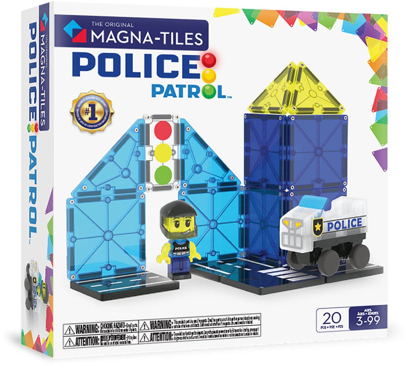 Azulejos magnos | patrulla policial juego de 20 piezas