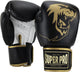 Super pro combat gear warrior se lederen (kick)bokshandschoenen zwart goud wit 12oz