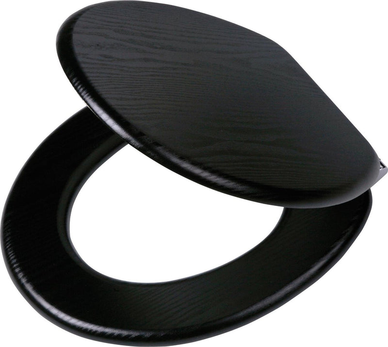 Tigre tigre tigre morbido sedile del toilette blackwash mdf nero 252030746