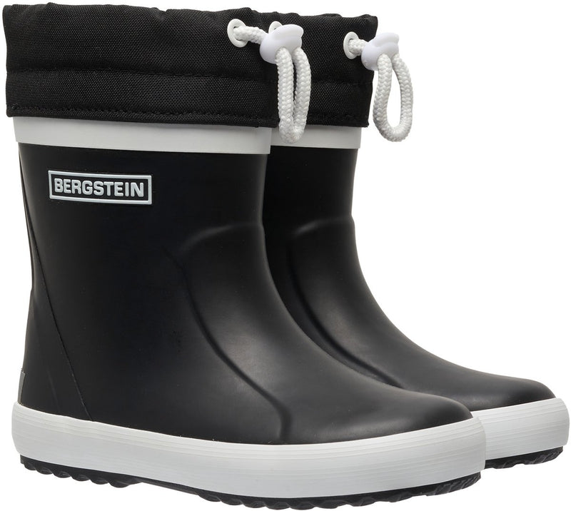 Bergstein classic thermo unisex junior regenlaarzen - black