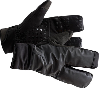 Guanti da ciclismo Craft invernali unisex neri Siberian 2.0 guanti con dita divise nero-XL