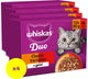 Cibo per gatti Whiskas - adulti 1+ - duo varianti classiche gelatina - 4x12x85g